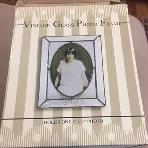Vintage Glass Photo Frame